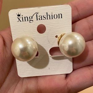 double sided pearl earrings